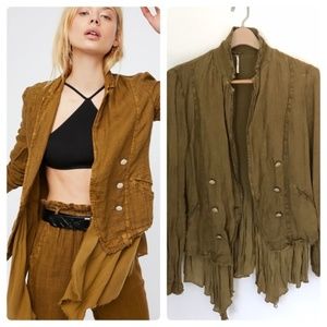 Free People Layered Ruffles Blazer. M